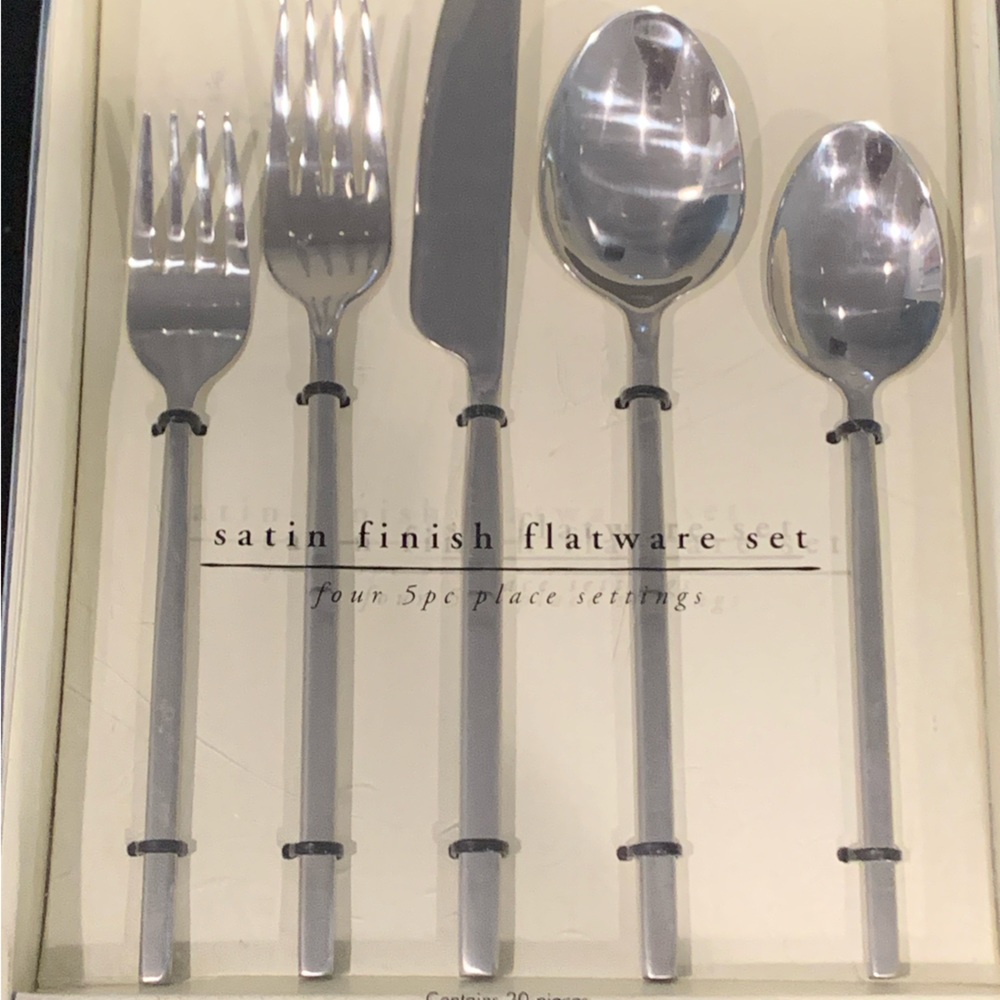 Pier 1 Imports Satin 20-Piece Flatware Set